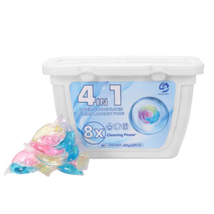 Household Cleaning Supplies Washing Pods Essential Oils Custom 4 in 1 Booster Beads Detergent Capsules Laundry Detergent Pods