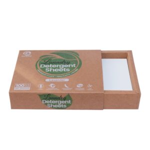Hot Sale Eco-friendly Biodegradable Lavender Scent Deep Clean Laundry Detergent Sheets Low Foaming Clothes Washing Strips