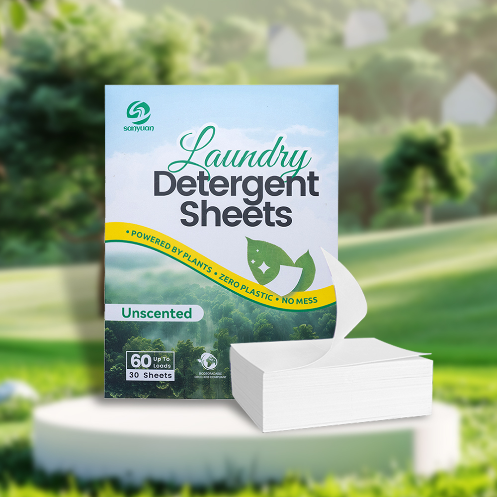 2025 New Laundry Detergent Sheets Unscented Antibacterial Antifungal Biodegradable Laundry Detergent Sheet With Enzyme - Image 6