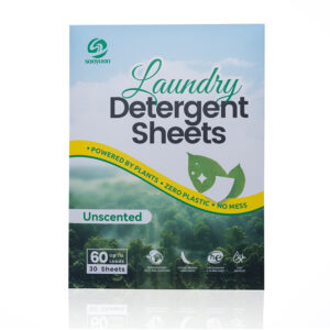 2025 New Laundry Detergent Sheets Unscented Antibacterial Antifungal Biodegradable Laundry Detergent Sheet With Enzyme
