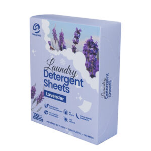 Eco-friendly Biodegradable Lavender Scent Deep Clean Laundry Detergent Sheets Clothes Washing Strips